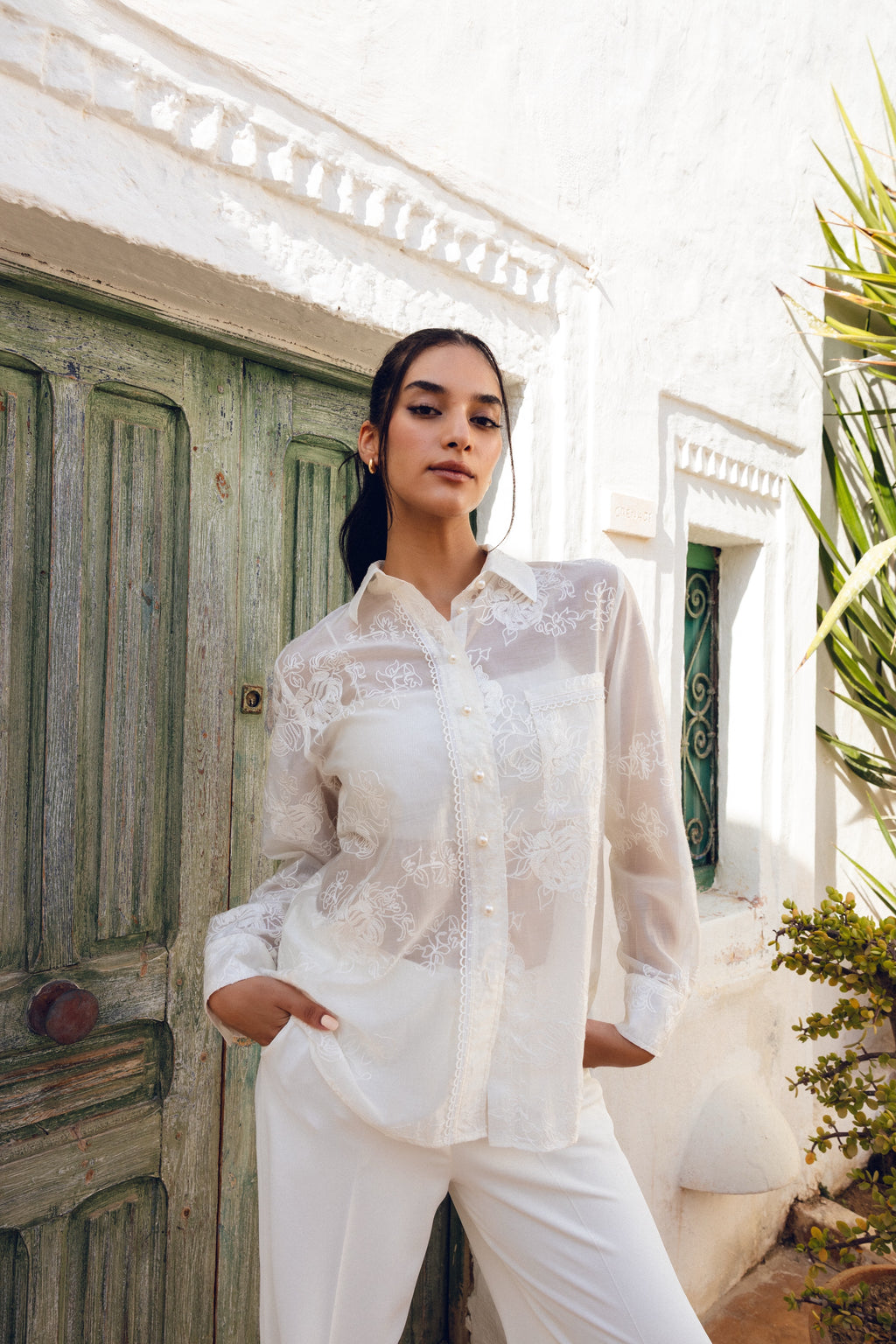 Floral Lyocell Shirt