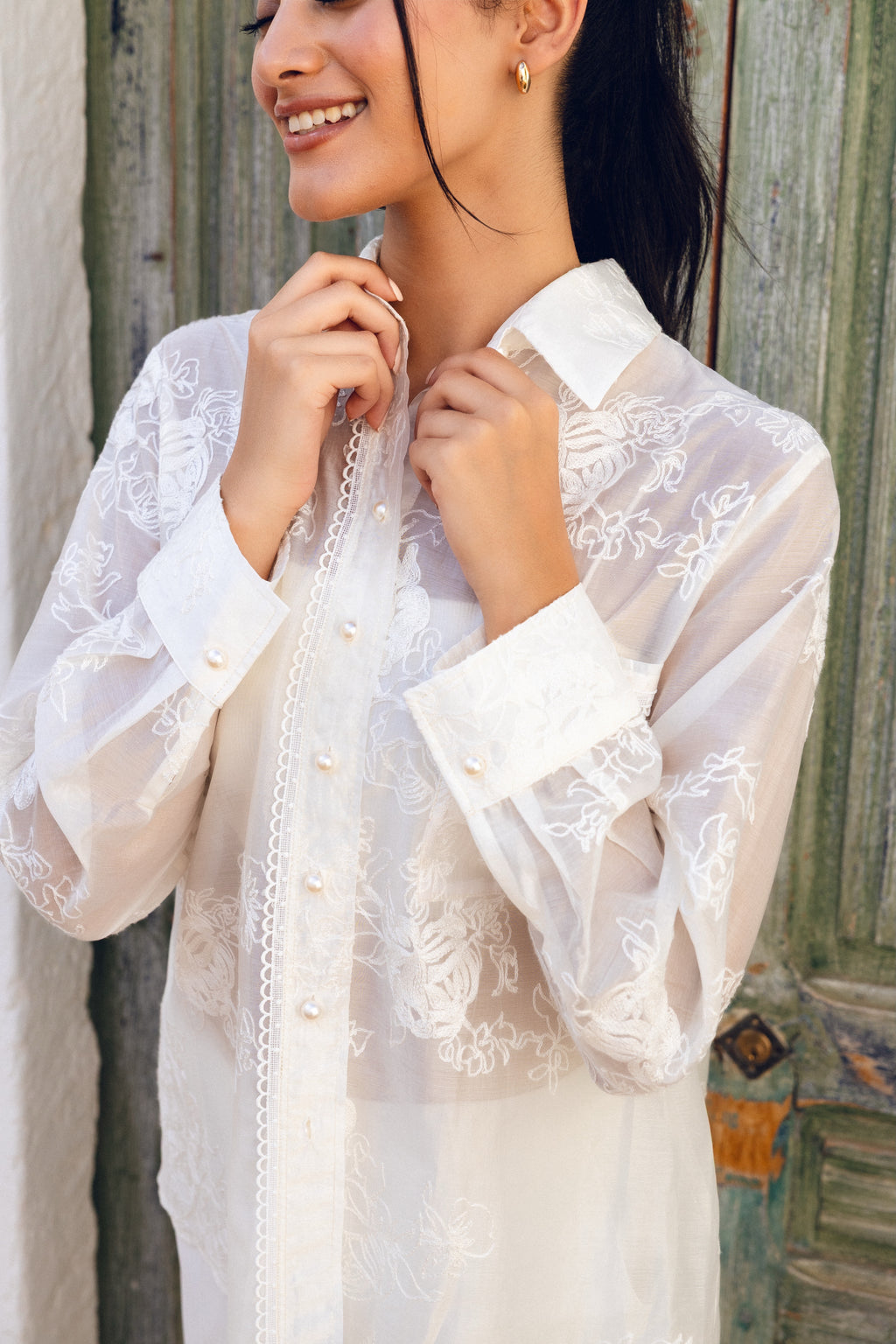 Floral Lyocell Shirt