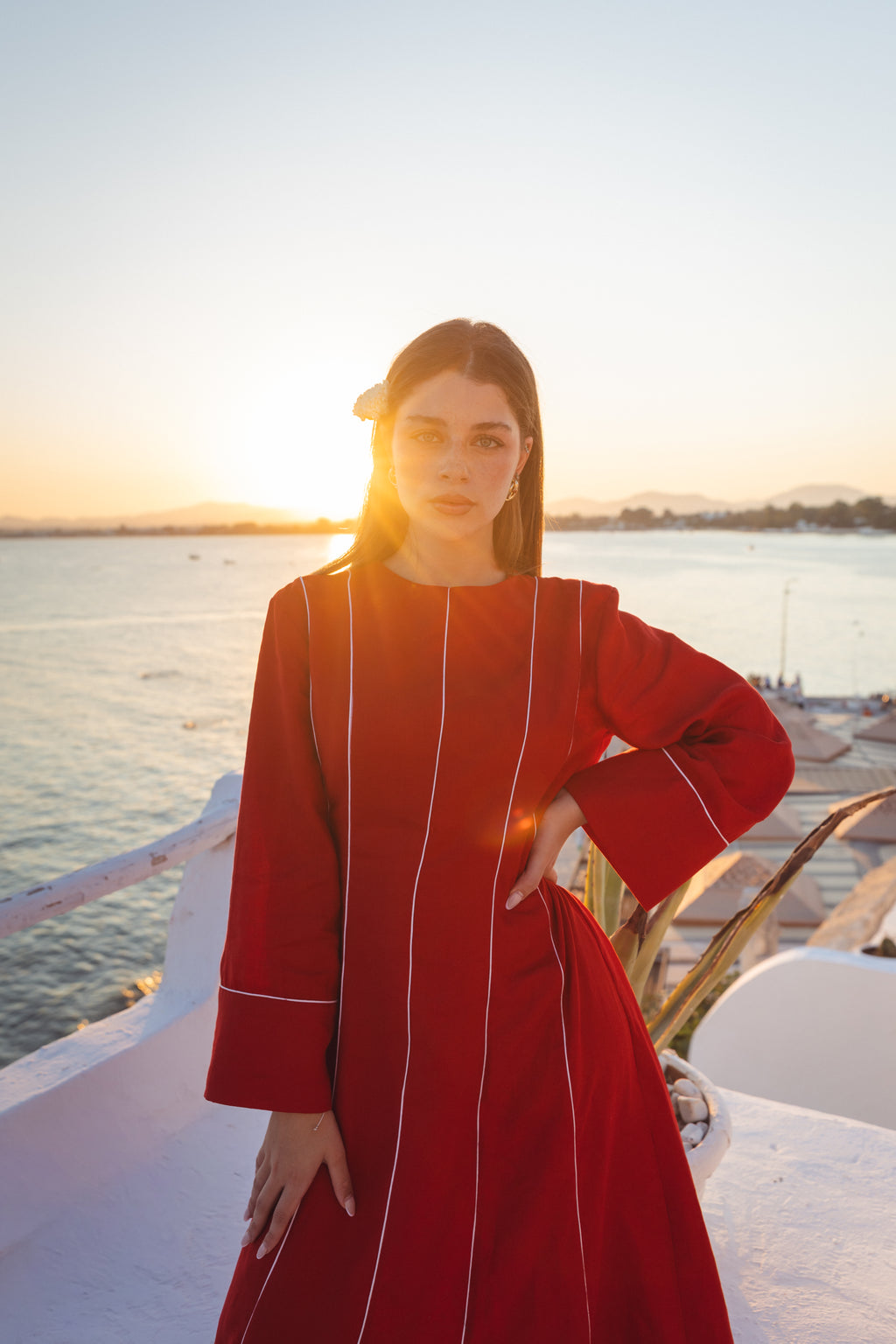 Sunset Linen Dress