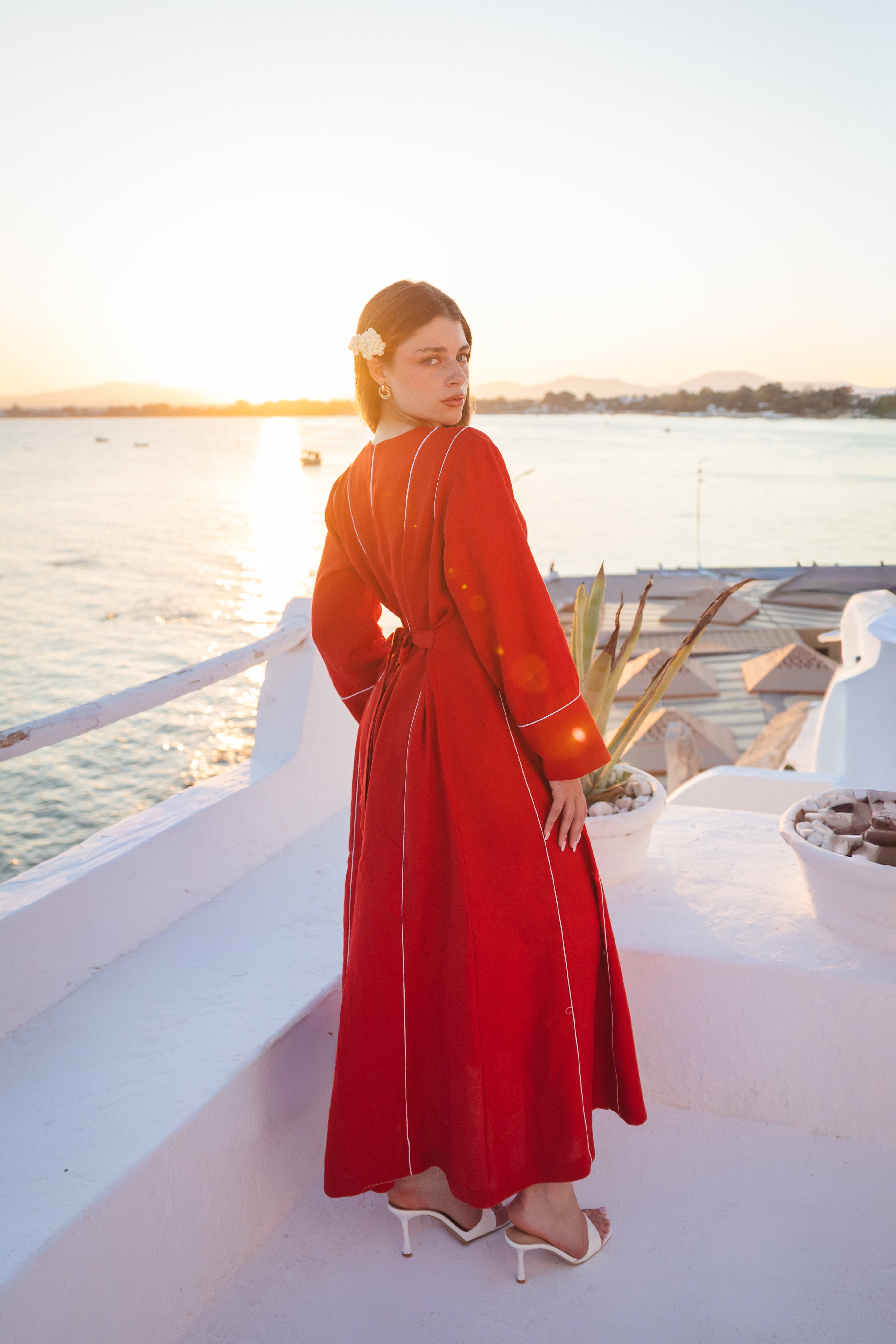 Sunset Linen Dress