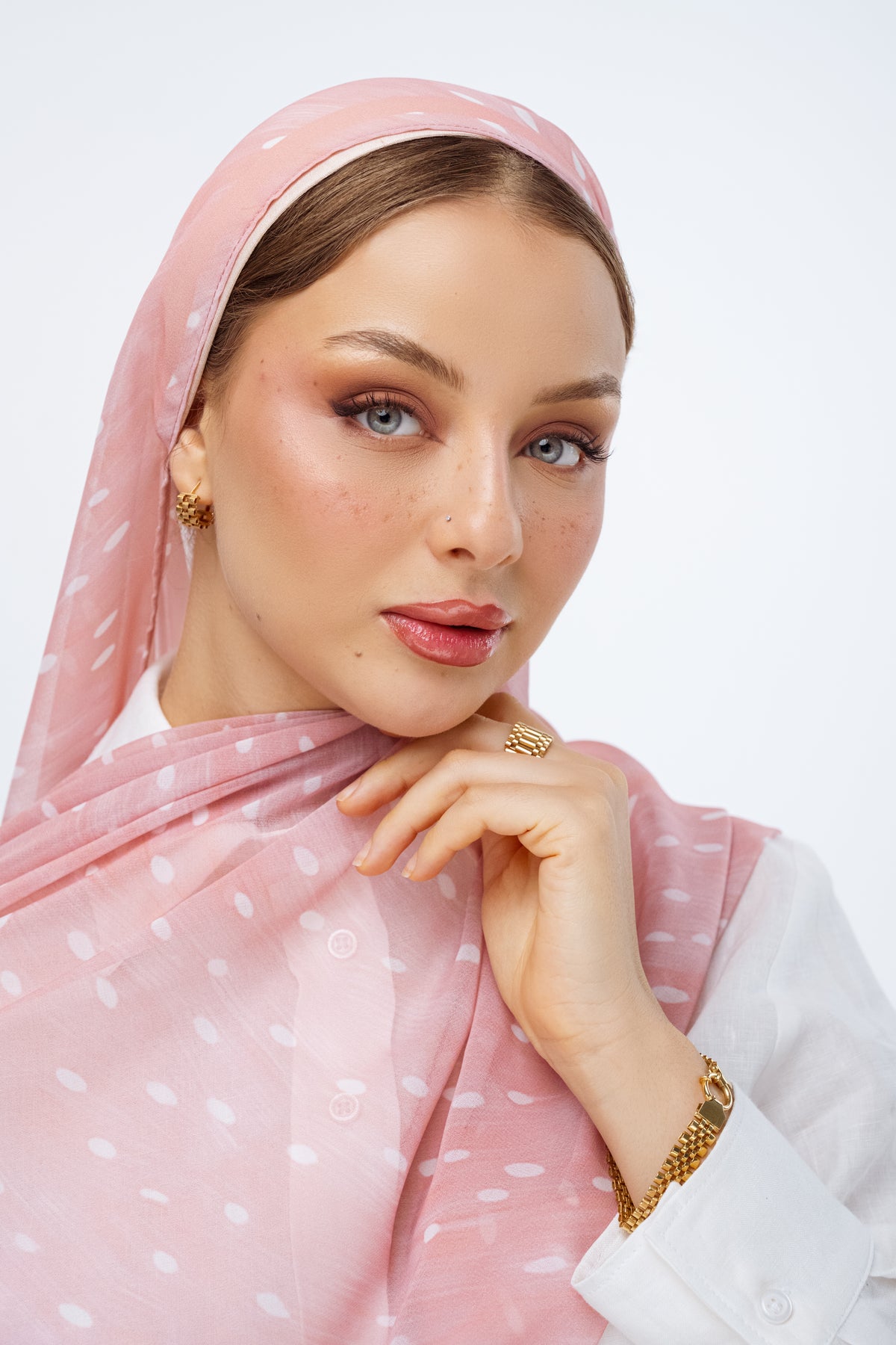 Pink Pearl Scarf