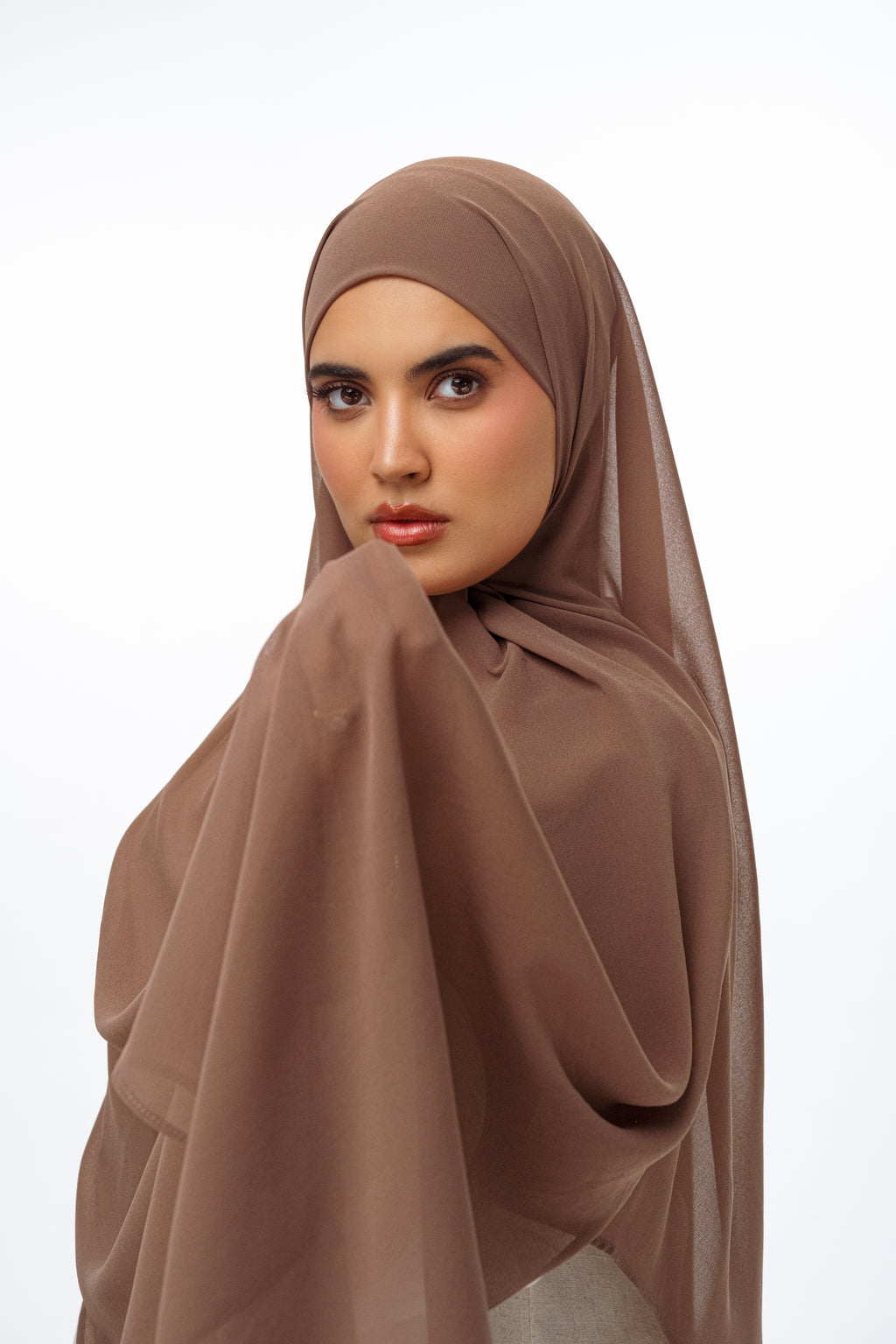 Chocolate Chiffon Scarf