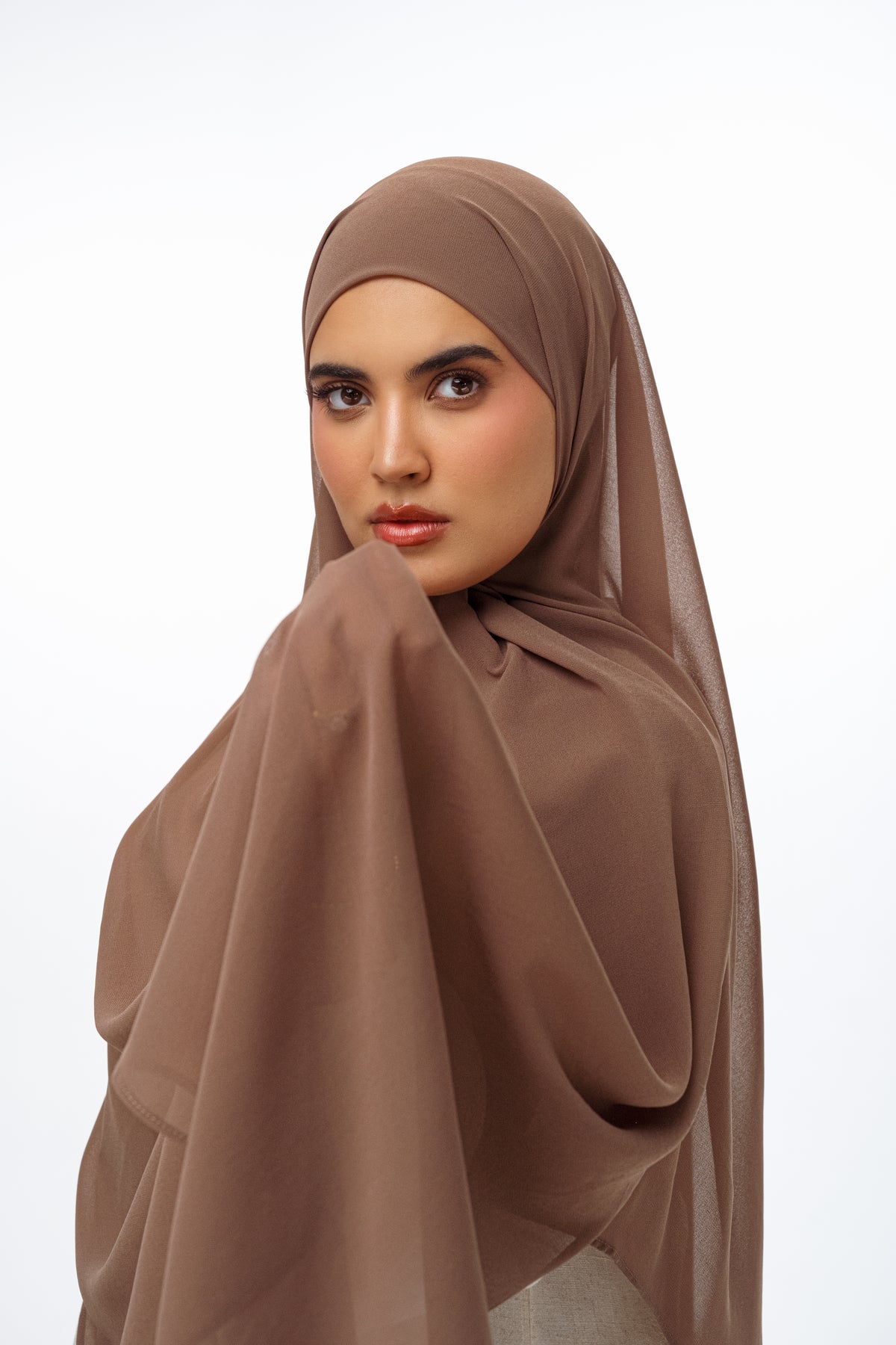 Chocolate Chiffon Scarf