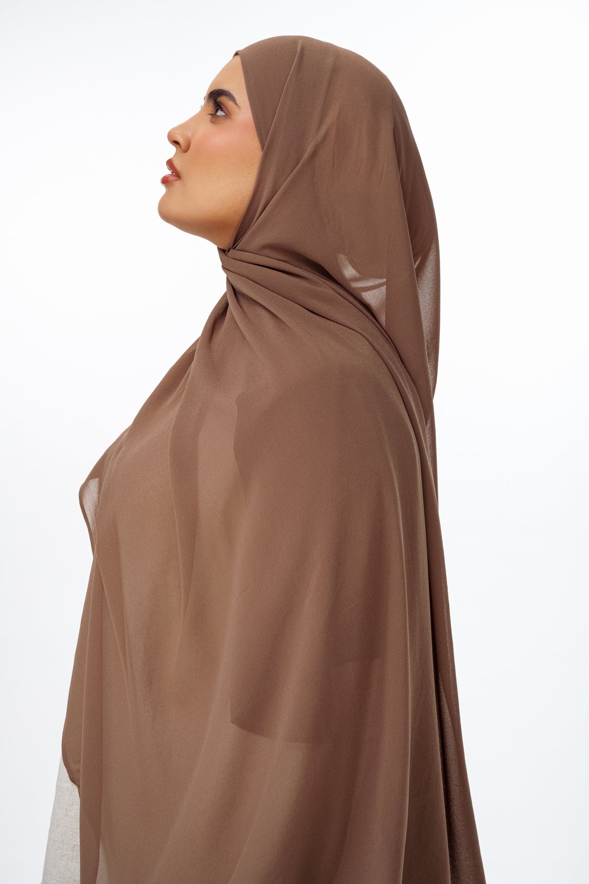 Chocolate Chiffon Scarf
