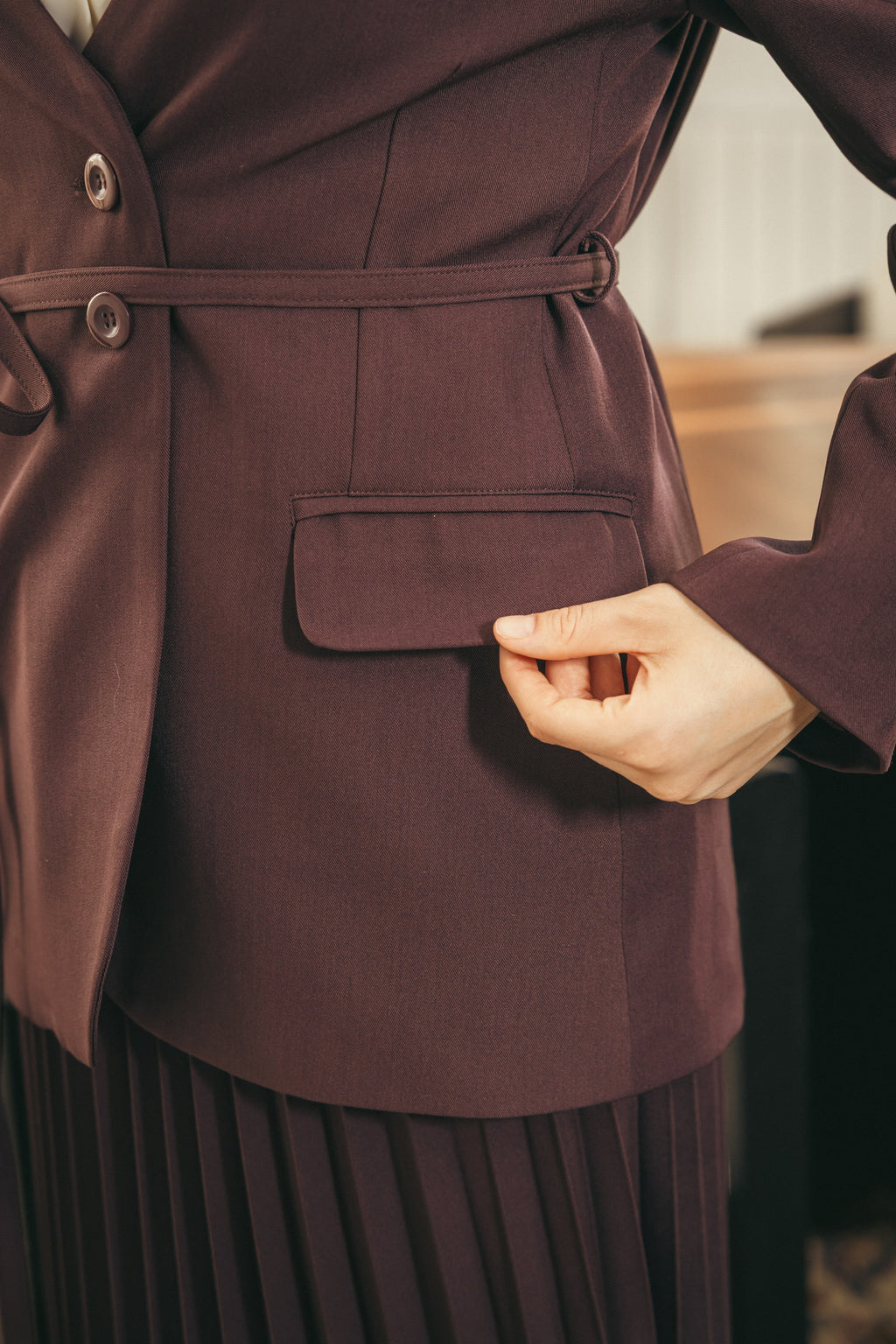 The Belted Blazer