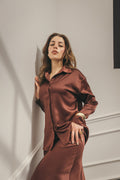Copper Satin Shirt