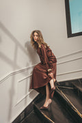 Copper Satin Skirt