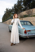 Lace white dress