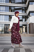 Merlot Blossom Skirt