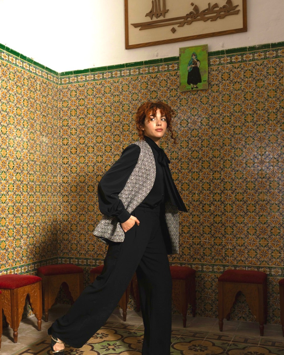Black Katherina Blouse